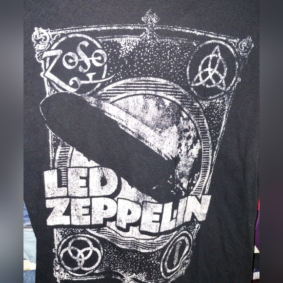 Led Zeppelin Black Graphic T-Shirt Size Small - Picture 5 of 7